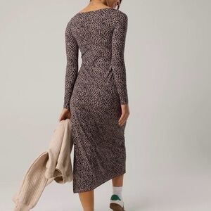 NWT-Offline by Aerie Leopard Print Long Sleeve Dress Size XL
